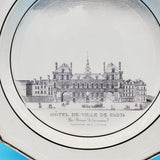 Choisy Le Roi Transferware Plate; Hotel De Ville De Paris; French Porcelain Plate; Collectible Plate; Antique French Plate