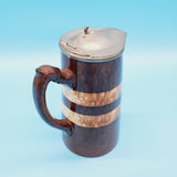 Parrott and Company Brown Glaze Pitcher/ Creamer; Small Pitcher; Stoneware Pitcher