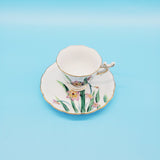 Nippon Hand Painted Tea Cup and Saucer; Floral Tea Cup; Nihon Yoko Boeki