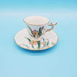 Nippon Hand Painted Tea Cup and Saucer; Floral Tea Cup; Nihon Yoko Boeki