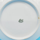 Classic Bavaria Off White Desert Plate; Floral Desert Plate;