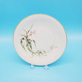 Orchid Desert Plate/ Heinrich and Company/ Bavarian Plate/ Orchid Flower Plate