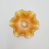 Marigold Carnival Glass Bowl; Orange Carnival Glass