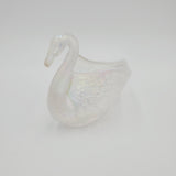 Carnival Glass Swans; Imperial Fenton Glass Swan Figurines