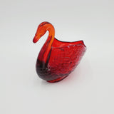 Carnival Glass Swans; Imperial Fenton Glass Swan Figurines