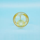 Heisey Arch Line Sahara Yellow Glass Tumbler; Heisey Glass