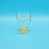 Heisey Arch Line Sahara Yellow Glass Tumbler; Heisey Glass