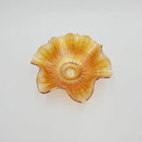 Marigold Carnival Glass Bowl; Orange Carnival Glass