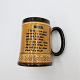 New York Beer Stein; Ceramic Beer Stein; New York Souvenir; Beer Gift