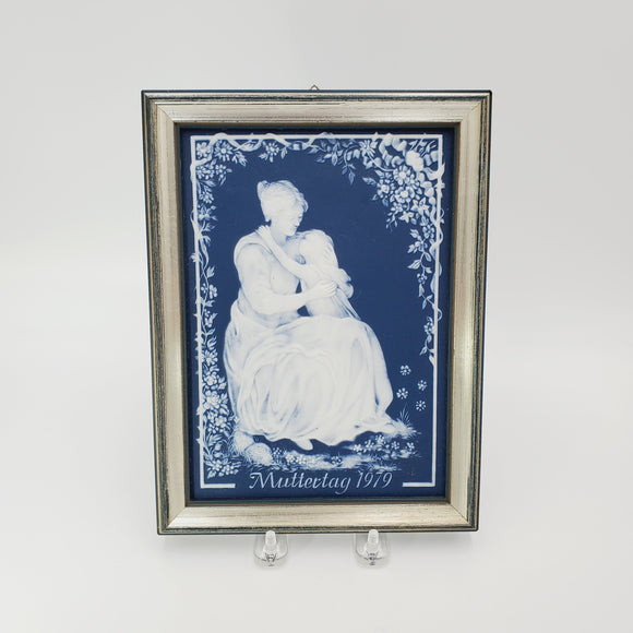 Villeroy and Boch Mother's Day Framed Porcelain; Mother's Day 1979; Muttertag 1979