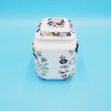 Vintage Hand Painted Ginger Jar;  Royal Crown China; Asian Inspired Cookie Jar