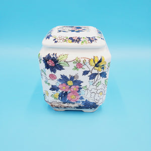 Vintage Hand Painted Ginger Jar;  Royal Crown China; Asian Inspired Cookie Jar