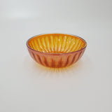 Imperial Carnival Glass Marigold Smooth Rays Berry Bowl
