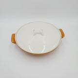 Mid Century Modern Brown Covered Vegetable Dish