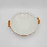 Mid Century Modern Brown Covered Vegetable Dish