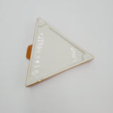 Mid Century Modern Brown and White Triangle Dip Trays