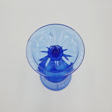 Avon Collection Martha Washington Blue Goblet; Avon Fostoria Blue Goblet