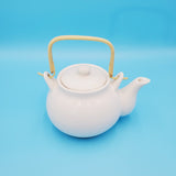 Peacock Teapot, Made in Taiwan; Animal Teapot; White Teapot