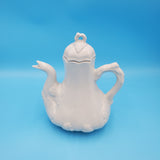 Ironstone White Teapot; Victorian Style Teapot; Red Cliff Ironstone Coffee Pot