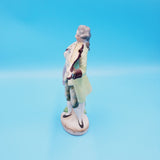 Japanese Bisque Figurine; Man Playing Violin Figurine;