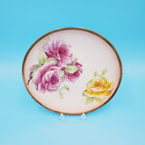 Hand Painted Floral Plate; O & E G Royal Austria Porcelain Plate; Oscar and Edgar Gutherz