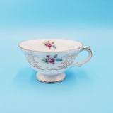 Floral Tea Cup and Saucer; Made in Occupied Japan