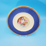 Crown Ducal Floral Plate; Display Plate; Crown Ducal Roma; Blue and White Plate