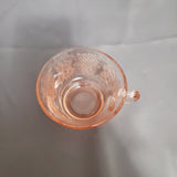 Federal Glass Pink Normandie Tea Cup; Federal Normandie Pattern; Pink Depression Glass Tea Cup