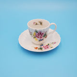 Bold China Floral Tea Cup and Saucer; Made in Occupied Japan Tea Cup