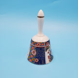 Sato Gordon Imari Style Bell; Blue Ceramic Hand Bell