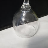 Etched Glass Hand Bell Decor; Home Decor Bell