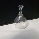 Etched Glass Hand Bell Decor; Home Decor Bell