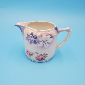 German Ceramic Hand Painted Floral Creamer; Porcelain Milk Creamer