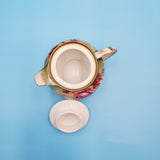 Antique Floral Creamer with Saucer; Thomas Ens Porcelain Creamer