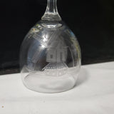 Etched Glass Hand Bell Decor; Home Decor Bell