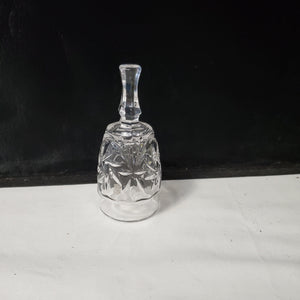 Glass Hand Bell - Clear Cut; Home Decor Bell