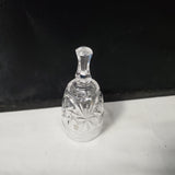 Glass Hand Bell - Clear Cut; Home Decor Bell