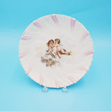 Cherubs Beaded Edge Portrait Plate