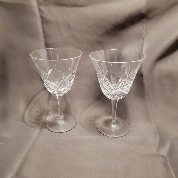 Crystal Cut Wine Glasses