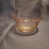 Pink Depression Glass Ribbed Bowl