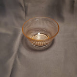 Pink Depression Glass Ribbed Bowl