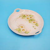 Ceramic Floral Two Handle Decorative Plate