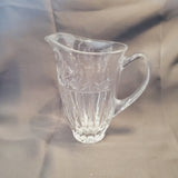 Block Tulip Garden Lead Crystal Glass Pitcher