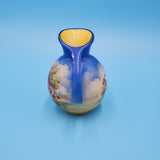 Asian Scenery Blue Pitcher - Ceramic Craft Pitcher