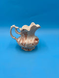 Brown and White Marbleized Pitcher