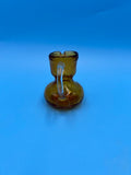 Amber Crackle Glass Small Pitcher - Syrup Pitcher