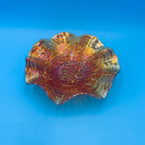 Imperial Glass Marigold Grape Pattern Fruit Bowl