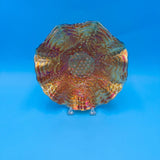 Imperial Glass Marigold Grape Pattern Fruit Bowl