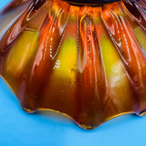 Marigold Carnival Glass Finger Bowl