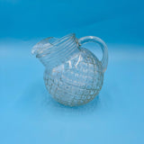 Waterford Waffle Tilt Glass Ball Pitcher